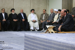دیدار خانواده‌های شهدای منا با رهبر معظم انقلاب