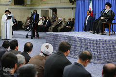 دیدار خانواده‌های شهدای منا با رهبر معظم انقلاب