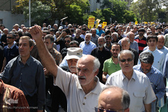 راهپیمایی نمازگزاران درمحکومیت جنایات آل‌سعود