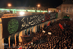 آخرین شب مراسم عزاداری مسلمیه در حرم حضرت‌عبدالعظیم(ع)