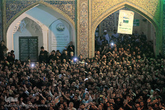 آخرین شب مراسم عزاداری مسلمیه در حرم حضرت‌عبدالعظیم(ع)