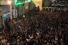 آخرین شب مراسم عزاداری مسلمیه در حرم حضرت‌عبدالعظیم(ع)