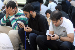 دعای عرفه در حسینیه صنف لباس فروشان تهران