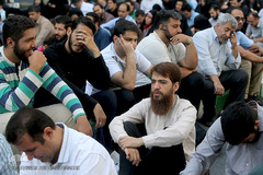 دعای عرفه در حسینیه صنف لباس فروشان تهران