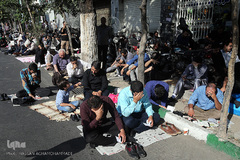 دعای عرفه در حسینیه صنف لباس فروشان تهران