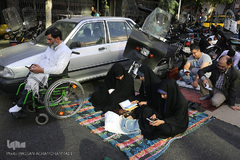 دعای عرفه در حسینیه صنف لباس فروشان تهران