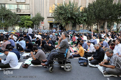 دعای عرفه در حسینیه صنف لباس فروشان تهران