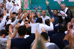 دعای عرفه در حسینیه صنف لباس فروشان تهران