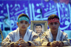 مراسم زنگ دانش آموز شهید در گلزار مطهر شهدا
