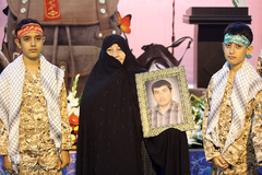 مراسم زنگ دانش آموز شهید در گلزار مطهر شهدا