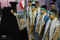 مراسم زنگ دانش آموز شهید در گلزار مطهر شهدا