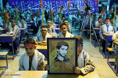 مراسم زنگ دانش آموز شهید در گلزار مطهر شهدا
