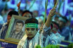 مراسم زنگ دانش آموز شهید در گلزار مطهر شهدا