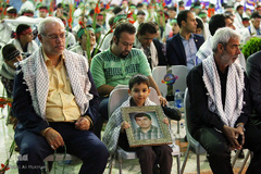 مراسم زنگ دانش آموز شهید در گلزار مطهر شهدا