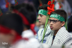 مراسم زنگ دانش آموز شهید در گلزار مطهر شهدا