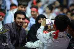 مراسم زنگ دانش آموز شهید در گلزار مطهر شهدا