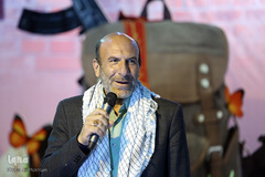 حضور سردار توکلی مدیرکل سازمان بهشت زهرا(س) در مراسم زنگ دانش آموز شهید در گلزار مطهر شهدا