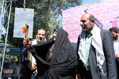 مراسم زنگ دانش آموز شهید در گلزار مطهر شهدا