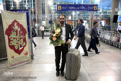 بازگشت مهدی ساعد، نماینده ایران در رشته قرائت مسابقات بین المللی قرآن مسکو به میهن اسلامی