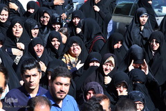 تشییع پیکر شهید مدافع حرم سجاد زبرجدی در محله خانی ابادنو