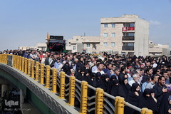 تشییع پیکر شهید مدافع حرم سجاد زبرجدی در محله خانی ابادنو