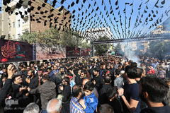 تشییع پیکر شهید مدافع حرم سجاد زبرجدی در محله خانی ابادنو