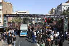 تشییع پیکر شهید مدافع حرم سجاد زبرجدی در محله خانی ابادنو