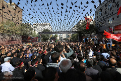 تشییع پیکر شهید مدافع حرم سجاد زبرجدی در محله خانی ابادنو