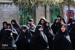 تشییع پیکر شهید مدافع حرم سجاد زبرجدی در محله خانی ابادنو