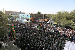 خواندن نماز میت بر پیکر شهید مدافع حرم شهید سجاد زبرجدی