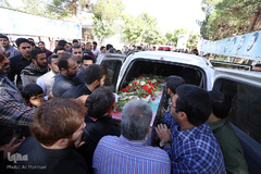 تشییع پیکر شهید مدافع حرم سجاد زبرجدی ئر بهشت زهرا(س)