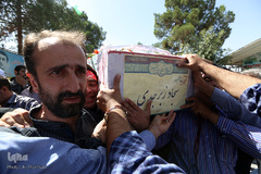 تشییع پیکر شهید مدافع حرم سجاد زبرجدی ئر بهشت زهرا(س)