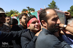 تشییع پیکر شهید مدافع حرم سجاد زبرجدی ئر بهشت زهرا(س)