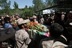 تشییع پیکر شهید مدافع حرم سجاد زبرجدی ئر بهشت زهرا(س)