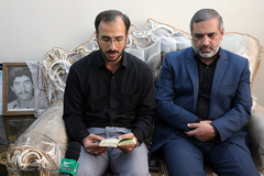 دیدار نمایندگان جامعه قرآنی با خانواده شهید قرآنی «احمد شعبانی ورکی»