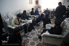 دیدار نمایندگان جامعه قرآنی با خانواده شهید قرآنی «احمد شعبانی ورکی»