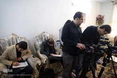 دیدار نمایندگان جامعه قرآنی با خانواده شهید قرآنی «احمد شعبانی ورکی»