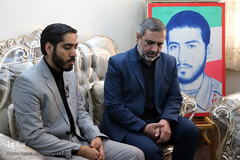 دیدار نمایندگان جامعه قرآنی با خانواده شهید قرآنی «احمد شعبانی ورکی»