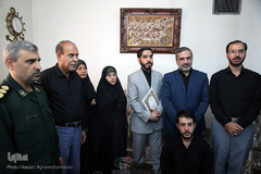 دیدار نمایندگان جامعه قرآنی با خانواده شهید قرآنی «احمد شعبانی ورکی»