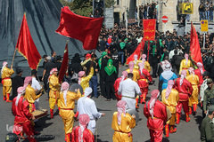 عاشورای حسینی در چهارراه گلوبندک