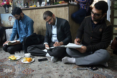 دیدار نمایندگان جامعه قرآنی با خانواده شهید «مهدی خاتمی»