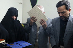 دیدار نمایندگان جامعه قرآنی با خانواده شهید «مهدی خاتمی»