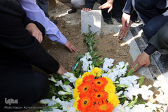 مراسم تدفین پیکر مرحوم استاد «محمد تقی مروت» در قطعه نام آوران بهشت زهرا