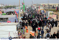 شور و حال زائران حسینی در آستانه اربعین