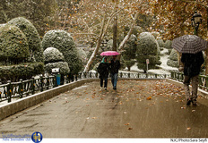 بارش برف پاییزی در تهران