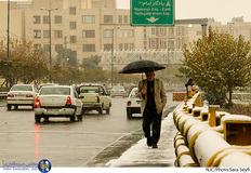بارش برف پاییزی در تهران