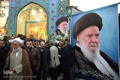 مراسم ترحیم مرحوم آیت الله سیدعبدالکریم موسوی اردبیلی (ره)