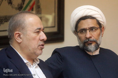 حجت الاسلام حمید محمدی، دبیر شورای توسعه قرآنی کشور و محمود صلاحی، رییس سازمان فرهنگی و هنری شهرداری تهران