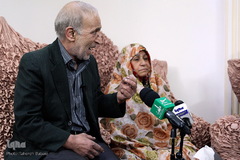 دیدار نمایندگان جامعه قرآنی با خانواده شهید «حسین الوندی»