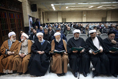 مراسم بزرگداشت سومین روز ارتحال مرحوم آیت‌الله واعظ‌زاده خراسانی